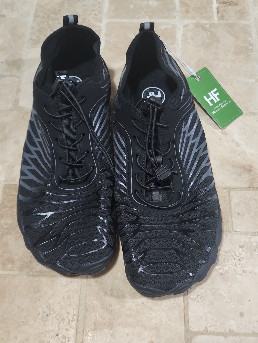HIKE Black Athletic Performance Sneakers